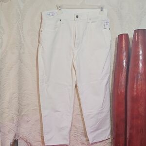 GAP Women's Straight Leg Cream Jeans